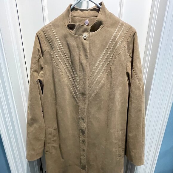 Vintage Olympic Suede Coat - Picture 1 of 7